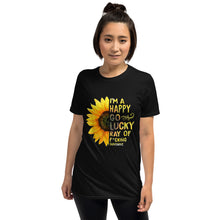 Load image into Gallery viewer, I am happy go lucky Short-Sleeve Unisex T-Shirt